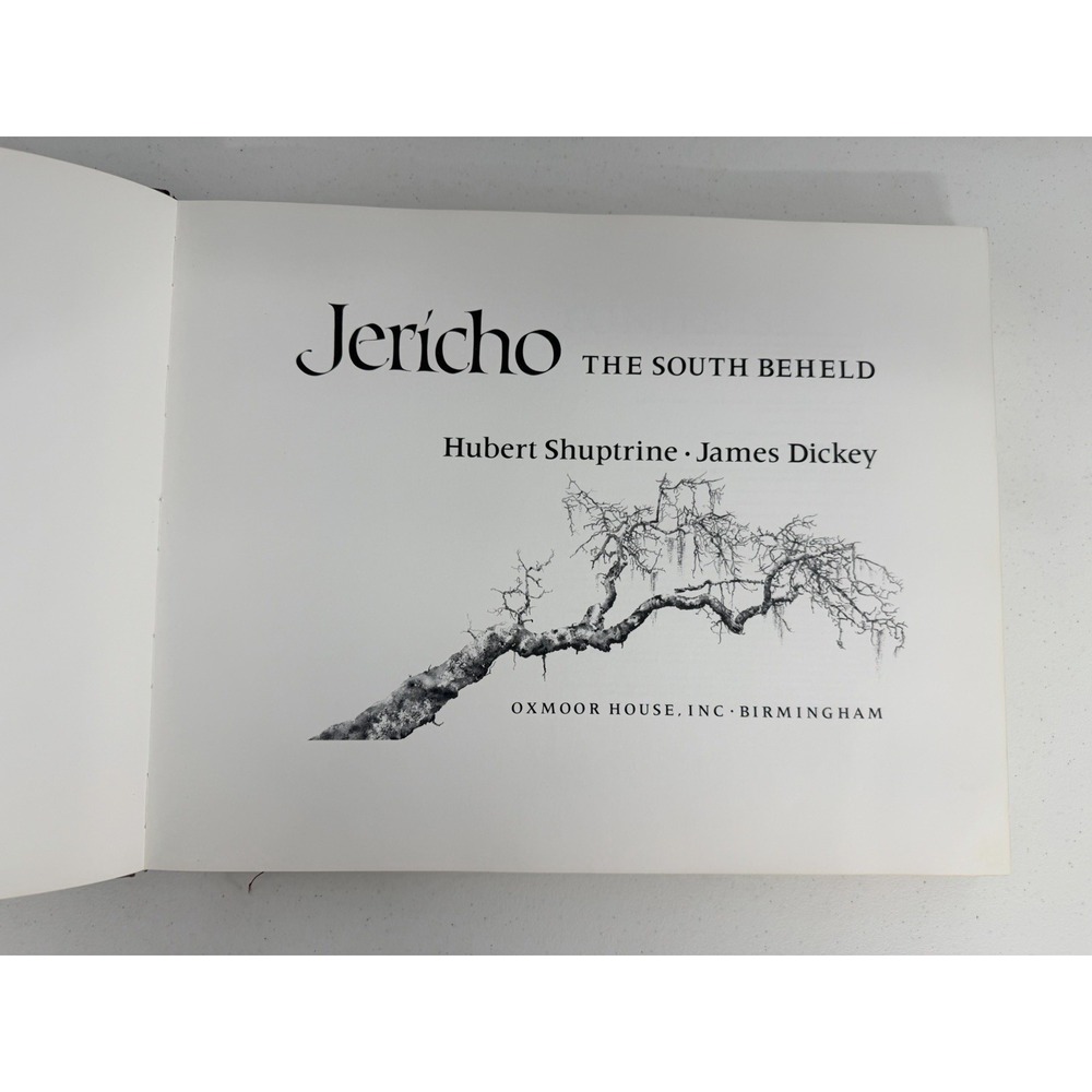 Jericho: The South Beheld 1974 First Edition Hardcover Hubert Shuptrine Art